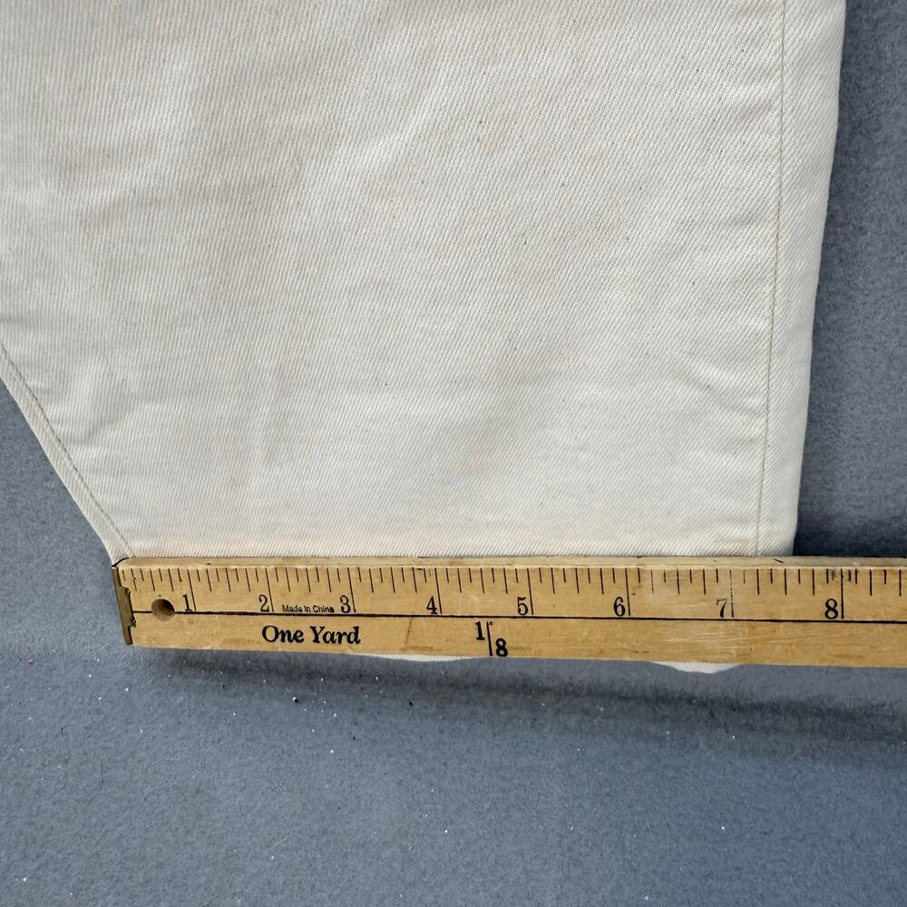 Madewell Jeans Women's 28 (6) Cream 90s Straight Leg High Rise Fit Summer EUC - Picture 14 of 14